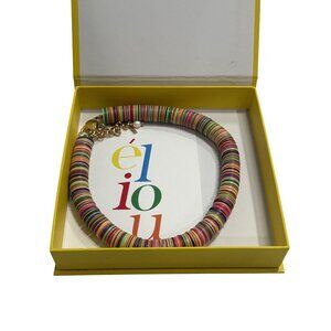 ELIOU Poma Gold-Plated, African Vinyl Bead Necklace